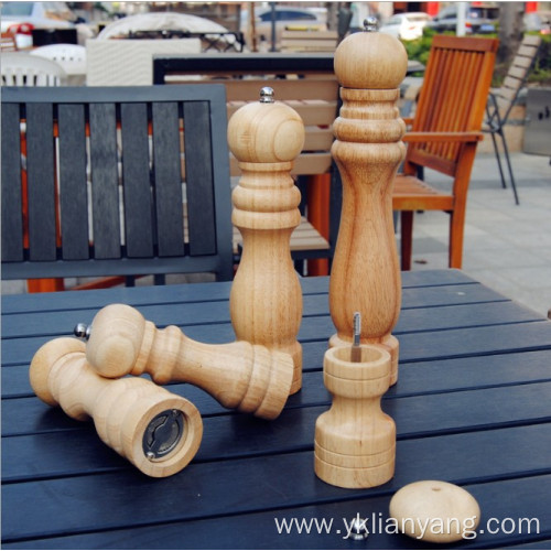 Hand pepper grinder Sea salt rubber wooden grinder